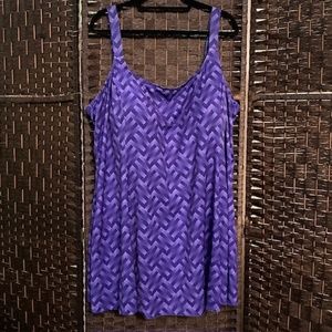 IT FIGURES woman’s purple one piece swim suit